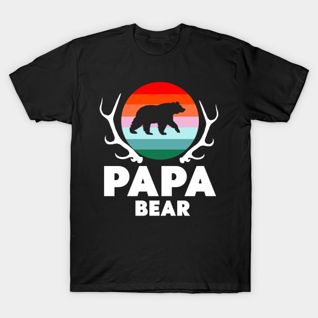 Papa Bear Daddy Father Dad Humor Trend Gift ideas T-Shirt by shamyin